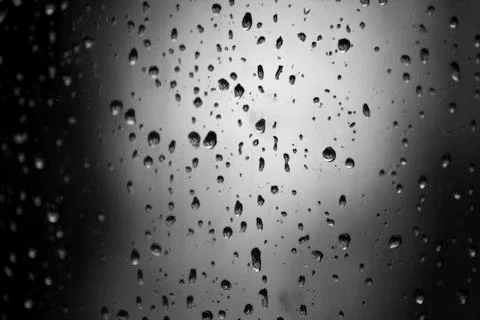 Window with water drops Stock Photos