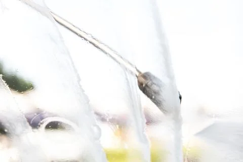 Window with water on it Stock Photos
