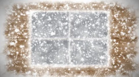 Window, winter and snow Video stock 8960798