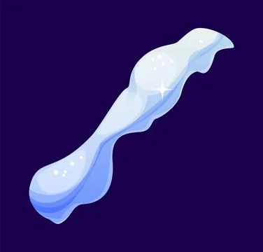 Window winter snow ice cap with a long snowy drift Stock Illustration