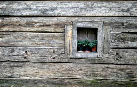 A window of wood Stock Photos