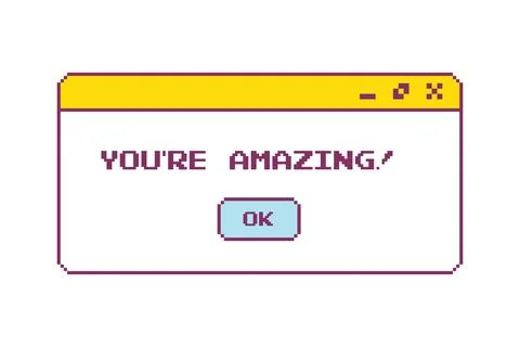 Window y2k interface Retro browser computer   pastel desktop with message b.. Illustrazione stock