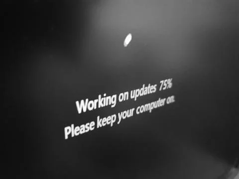 Windows 11 installation Stock Photos