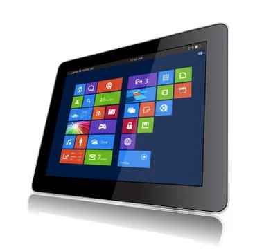 Windows 8 tablet Stock Illustration