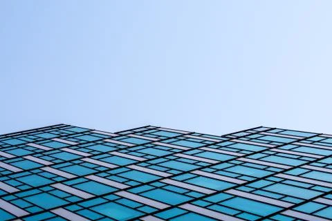 Windows abstract pattern of a futuristic skyscraper Stock Photos