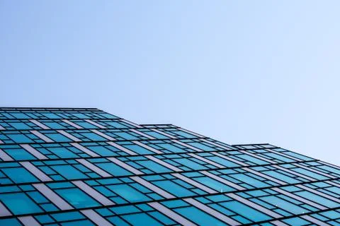 Windows abstract pattern of a futuristic skyscraper Stock Photos