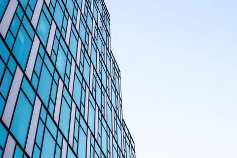 Windows abstract pattern of a futuristic skyscraper Stock Photos