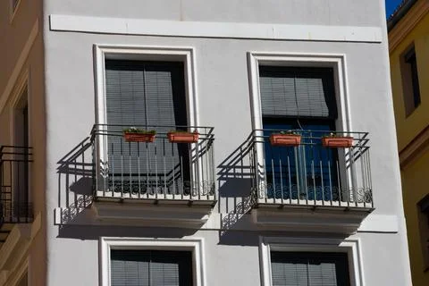 Windows and balconies Stock Photos