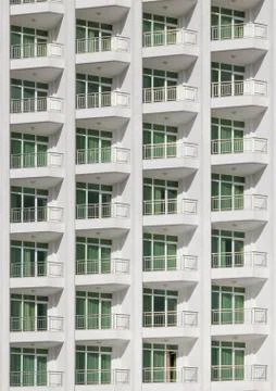 Windows and balcony Foto stock
