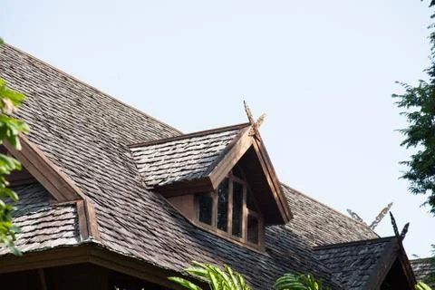 Windows and rooftops Stock Photos