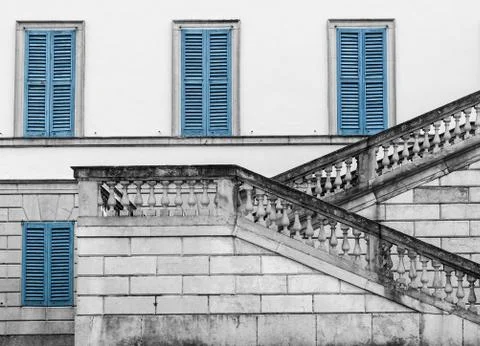 Windows and staircase Stock Photos