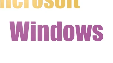 Windows Animated Wordcloud Isolated Stock Footage 107229008