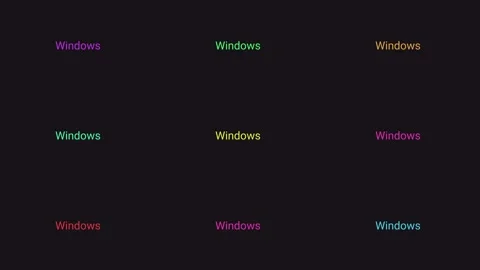 Windows animation. Software. Windows operating system. Stock Footage 157690011