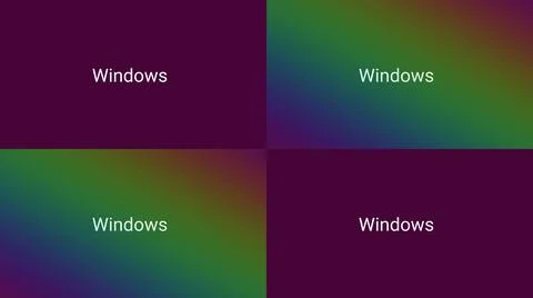 Windows in the animation. Software. Windows operating system. Stock Illustration