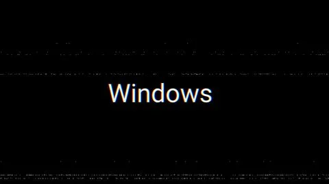 Windows in the animation. Software. Windows operating system. Stock Illustration
