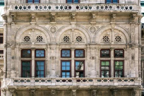 Windows with balcony. Stock Photos