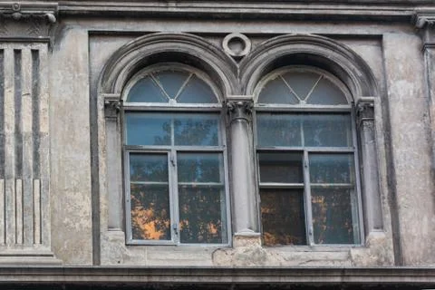 Windows with beautiful architecture Stock Photos