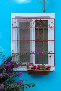 Windows with beautiful architecture Stock Photos