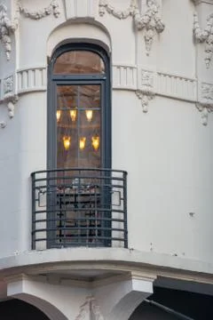 Windows with beautiful architecture Stock Photos
