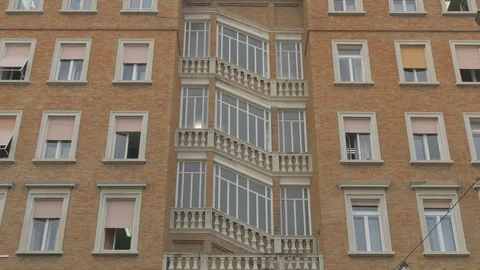 The windows of a building Stock Footage 87573473