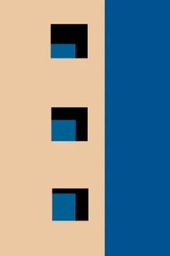 Windows of a building Illustrazione stock