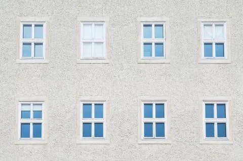 Windows on the Building. Stock Photos