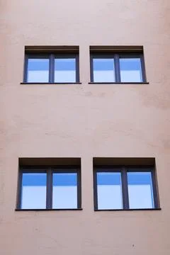 Windows on a building Foto stock