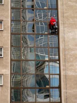 Windows cleaner Stock-Fotos