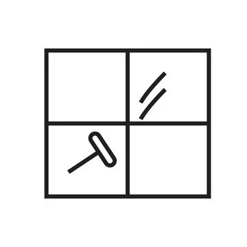 Windows Cleaning Icon, Suitable for Maintenance and Cleaning Themes Stock Illustration