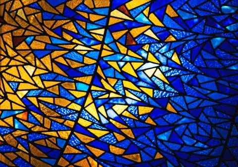 Windows with colored lenses Stock Photos