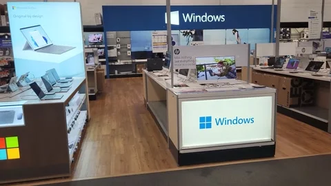 Windows Computers Retailer Vídeo Stock 206834454