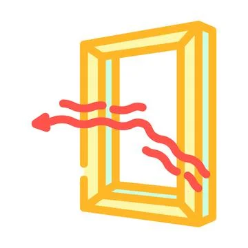 Windows energy efficient color icon vector illustration Stock Illustration