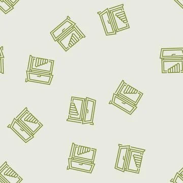 Windows energy efficient line seamless pattern Stock Illustration