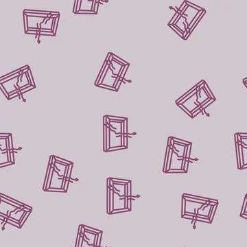 Windows energy efficient line vector seamless pattern Stock Illustration