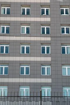 Windows on facade of a multi-storey building 写真素材