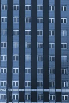 Windows on facade of a multi-storey building Stock-Fotos