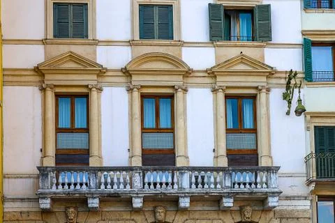 Windows in the facades Stock Photos