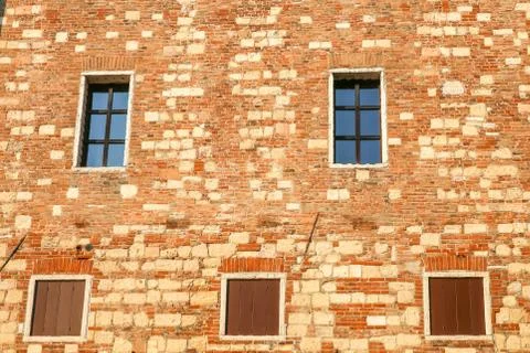 Windows in the facades Stock Photos