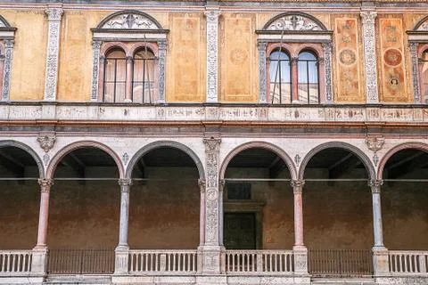 Windows in the facades Stock Photos