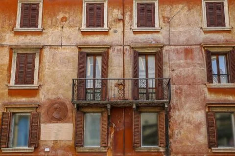 Windows in the facades Stock Photos