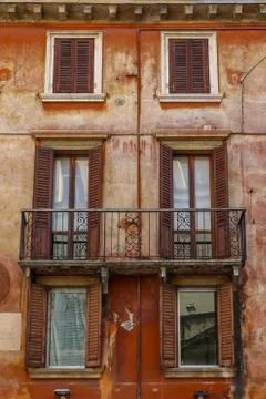 Windows in the facades Stock Photos