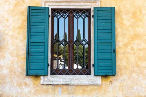 Windows in the facades 스톡 사진