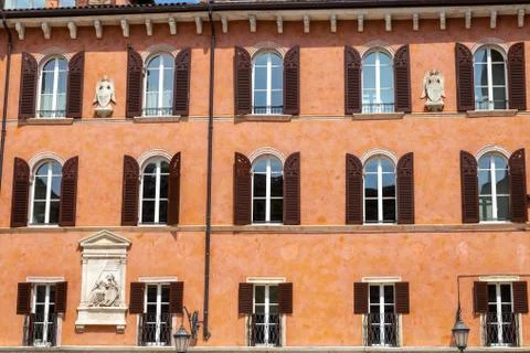 Windows in the facades Stock Photos