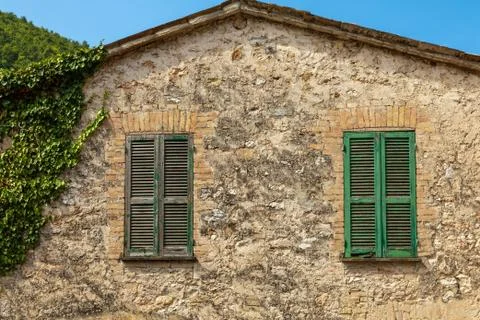 Windows in the facades Stock-Fotos