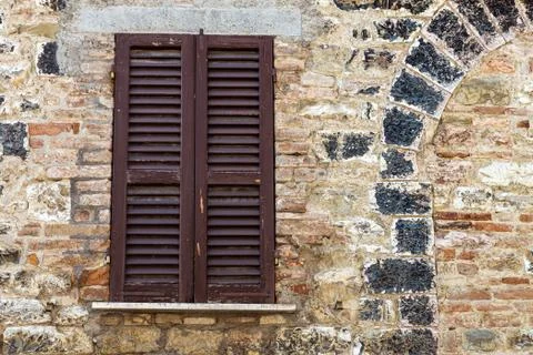 Windows in the facades Stock Photos