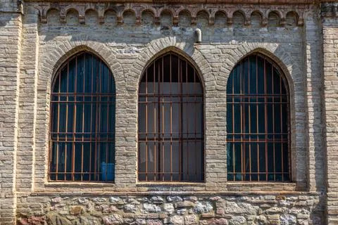 Windows in the facades Stock Photos