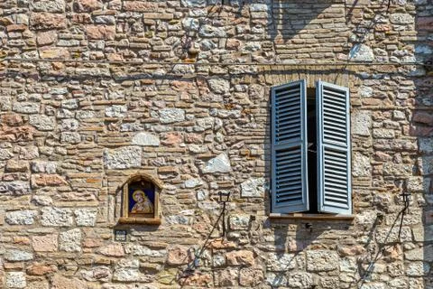 Windows in the facades Stock Photos