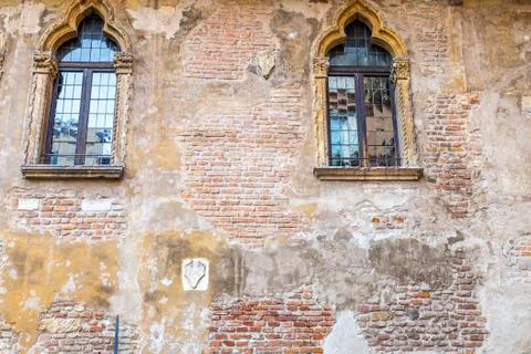 Windows in the facades Stock Photos