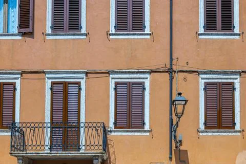 Windows in the facades Stock-Fotos