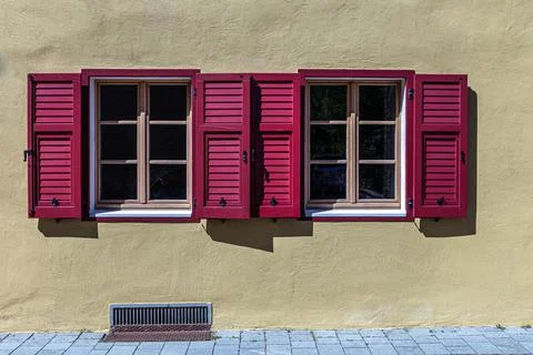 Windows in the facades Stock-Fotos